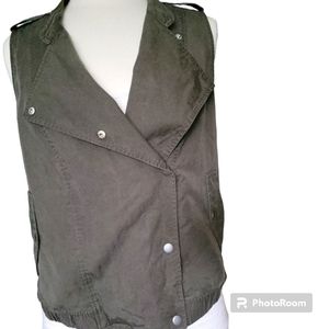 Juicy Couture Green  Moto Vest - L